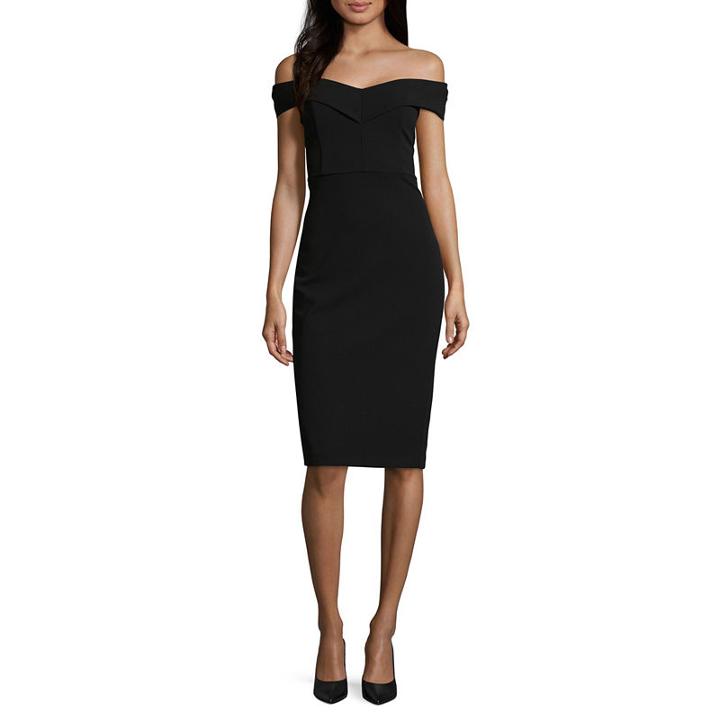 Weslee Rose Off The Shoulder Sheath Dress