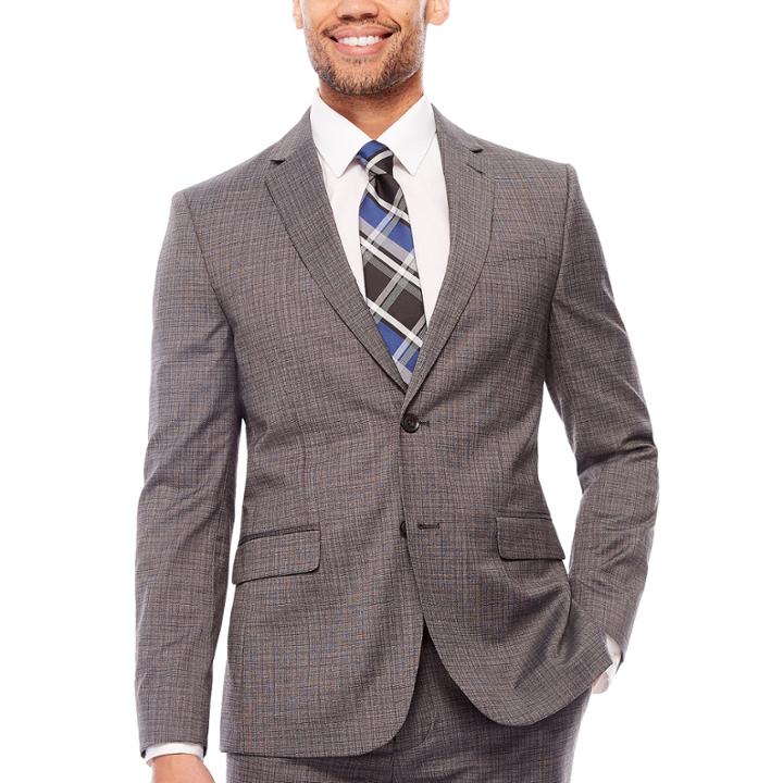 Jf Gray Check Jacket Slim
