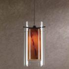 Wooten Heights 7.9 Tall Glass And Metal Pendant With Brushed Steel