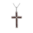 Limited Quantities 3/4 Ct. T.w. White & Color-enhanced Cognac Diamond Cross Necklace