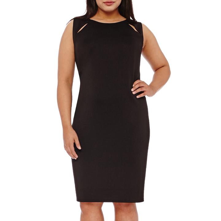 Belle + Sky&trade; Sleeveless Shoulder-slit Dress - Plus