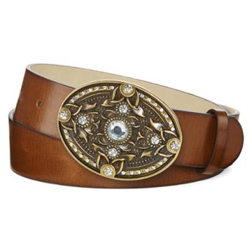 Big Buddha Clear Stone Buckle Belt