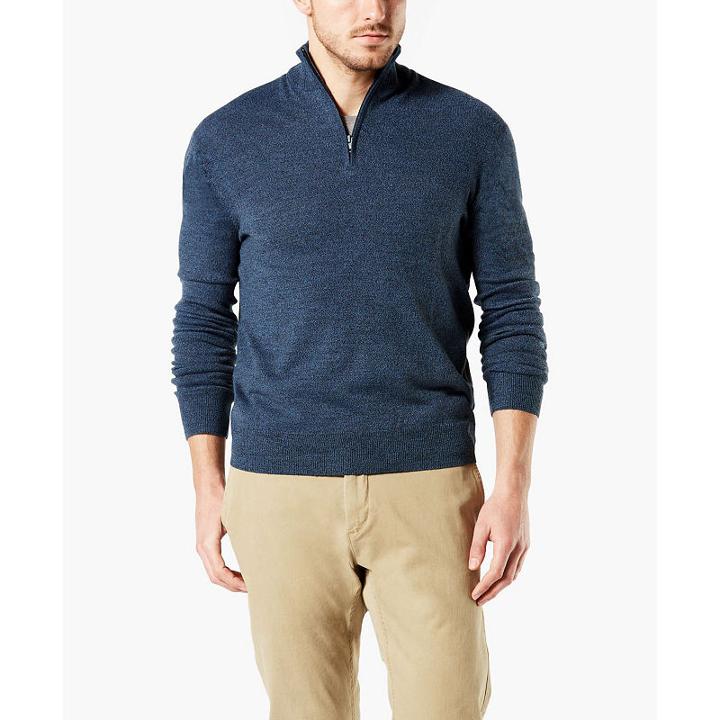 Dockers Mock Neck Long Sleeve Pullover Sweater