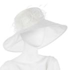 Floral Organza Derby Hat