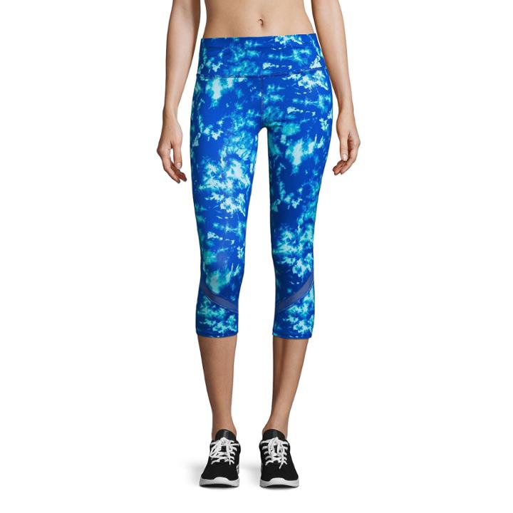 Xersion Colorblock Mesh Capri
