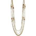 Rox By Alexa Yellow Cape May & Glass 5-strand Necklace
