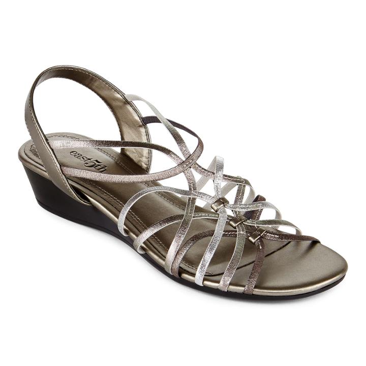 East 5th Royal Slingback Wedge Sandals