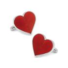 Red Heart Cuff Links