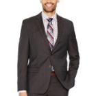 Collection By Michael Strahan Brown Plaid Classic Fit Suit Jacket