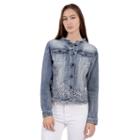 Lola Jeans Denim Jacket With Embroidery - Plus