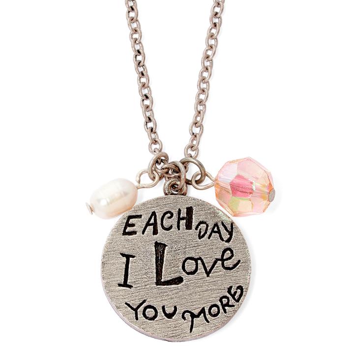 Messages From The Heart By Sandra Magsamen I Love You More Pendant Necklace