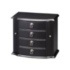 Black 3-drawer Jewelry Box