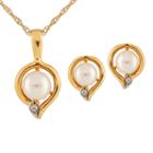 Womens 2-pack Diamond Accent 14k Gold Jewelry Set