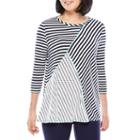 Sag Harbor 3/4 Sleeve Crew Neck T-shirt