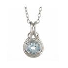 Limited Quantities Genuine Aquamarine Pendant Necklace
