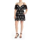 Romeo And Juliet Couture Off The Shoulder Dress With White Embroidery