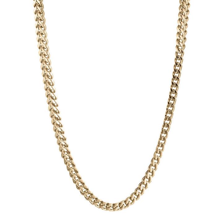 Stainless Steel Solid Wheat 30 Inch Chain Necklace