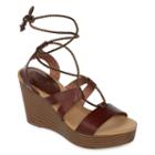 Groove Lyn Womens Wedge Sandals