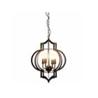 Warehouse Of Tiffany Addison 4-light Black-finished 17-inch Chandelier With Bulbs