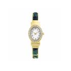 Mixit Womens Gold-tone And Turquoise Cuff Watch