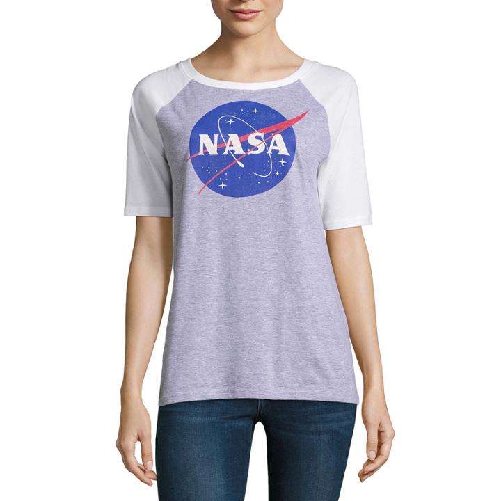 Short Sleeve Nasa Graphic T-shirt- Juniors