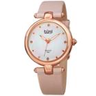 Burgi Unisex Pink Strap Watch-b-169pk
