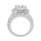 Womens 4 Ct. T.w. Round White Diamond 14k Gold Engagement Ring