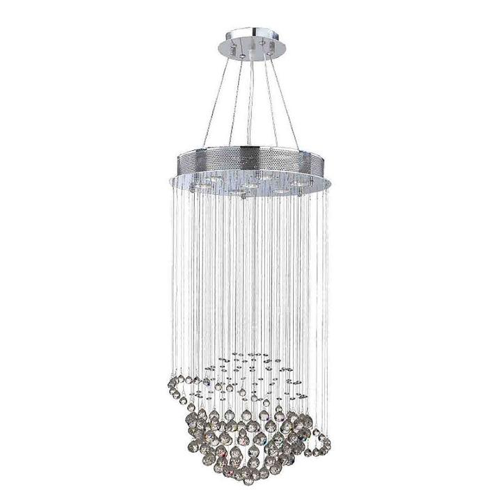 Saturn Collection 7 Light Chrome Finish And Clearcrystal Galaxy Chandelier
