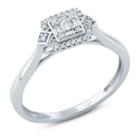 Promise My Love Womens 1/6 Ct. T.w. Genuine Diamond White Promise Ring