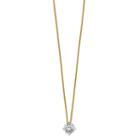 Womens 2-pack 1 Ct. T.w. White Moissanite 14k Gold Round Pendant Necklace Set