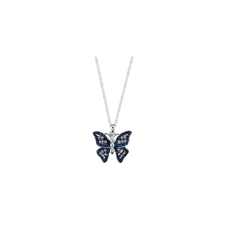 Crystal Sophistication Sparkle Allure Women's Blue Pendant Necklace