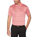 Pga Tour Easy Care Short Sleeve Jacquard Doubleknit Polo Shirt