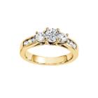 5/8 Ct. T.w. Diamond 14k Yellow Gold Channel Set Engagement Ring