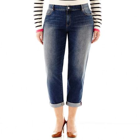 Liz Claiborne City-fit Boyfriend Skinny Jeans - Plus