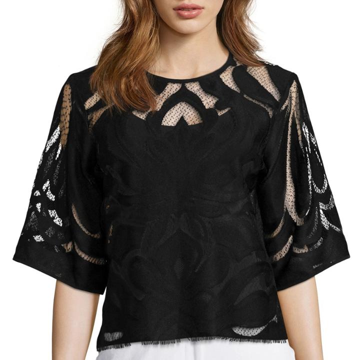 Worthington 3/4-sleeve Lace Top - Tall
