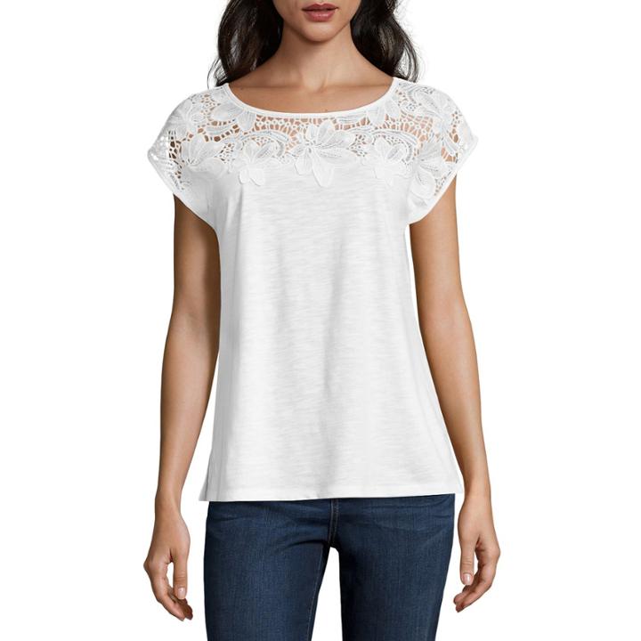 Sjb Lace Yoke Tee
