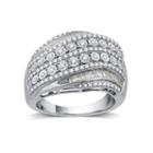 1 Ct. T.w. White Diamond Sterling Silver Ring