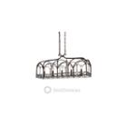Gateway 5-light Linear Pendant In Fired Bronze