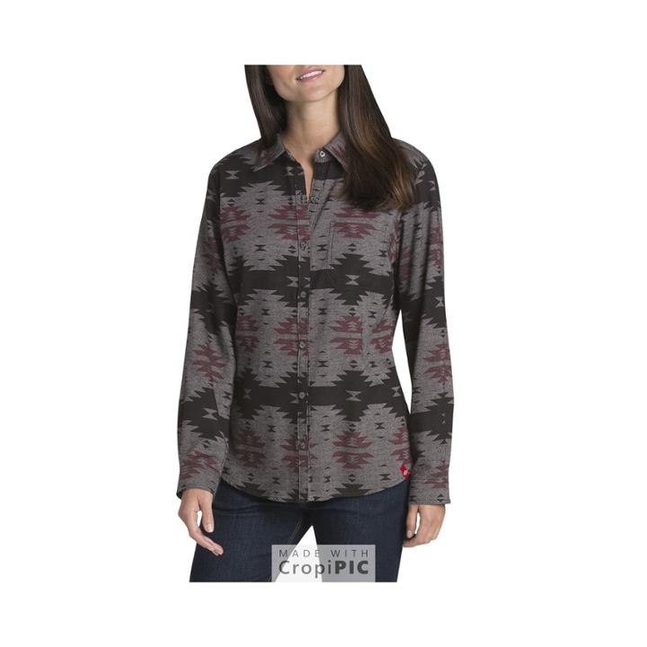 Dickies Long Sleeve Flannel Pattern Shirt - Plus
