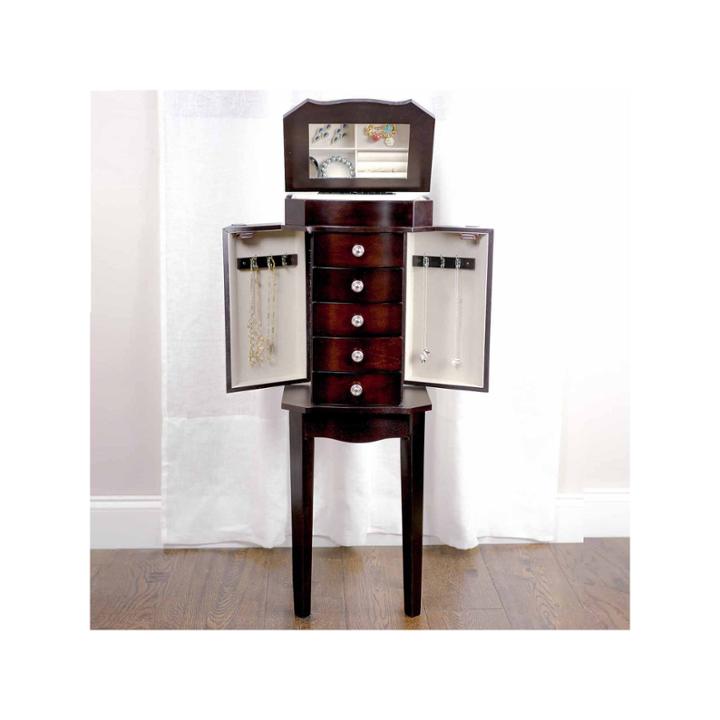 Hives & Honey Meg Espresso Jewelry Armoire