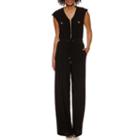 Emma And Michele Sleeveless Elastic Waist Jumpsuit