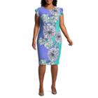 R & K Originals Sleeveless Floral Shift Dress-plus