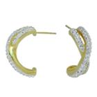 Sparkle Allure Clear 7mm Hoop Earrings