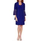 R & M Richards Bell-sleeve Lace Jacket Dress