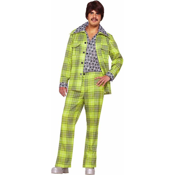 Buyseasons 70s Plaid Leisure Suit Adult Costume