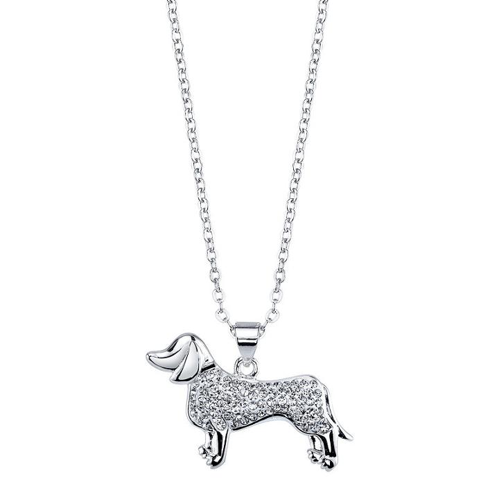 Sparkle Allure 6227 Crystal Kingdom Critter Set Aug 2017 Womens Clear Silver Over Brass Pendant Necklace