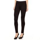 Sapphire Ink Ponte Knit Moto Leggings