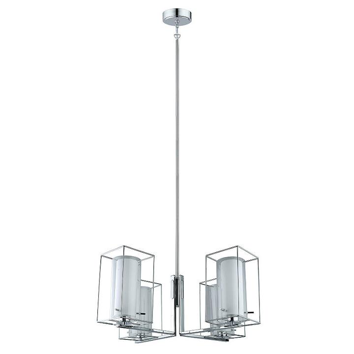 Eglo Loncino I 4-light 28 Inch Chrome Chandelier Ceiling Light