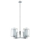 Eglo Loncino I 4-light 28 Inch Chrome Chandelier Ceiling Light