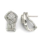 3/8 Ct. T.w. Diamond Sterling Silver Earrings